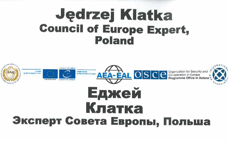 Jędrzej Klatka ekspertem Council of Europe